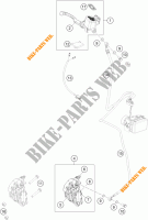 ETRIER DE FREIN AVANT pour KTM 250 DUKE BLACK ABS de 2015