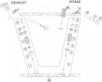 SOUPAPES pour KTM 200 DUKE WHITE NON ABS de 2018