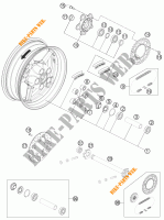 ROUE ARRIERE pour KTM 1190 RC8 R WHITE de 2013