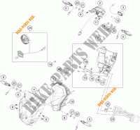 PHARE / FEU ARRIERE pour KTM 200 DUKE WHITE NON ABS de 2018