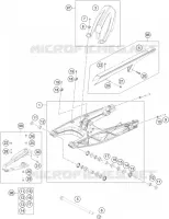 BRAS OSCILLANT  pour KTM 200 DUKE WHITE NON ABS de 2016