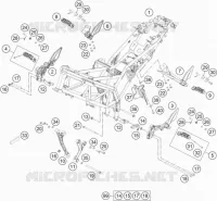 CADRE pour KTM 200 DUKE WHITE NON ABS de 2016