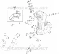 ECHAPPEMENT pour KTM 200 DUKE WHITE NON ABS de 2016