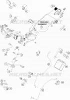 FAISCEAU ELECTRIQUE pour KTM 200 DUKE WHITE NON ABS de 2016