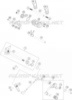 MECANISME DE SELECTION DE VITESSES pour KTM 200 DUKE WHITE NON ABS de 2016