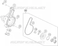 POMPE A EAU pour KTM 200 DUKE WHITE NON ABS de 2016
