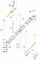 FOURCHE (PIECES) pour KTM 1190 RC8 R WHITE de 2013