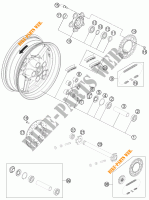 ROUE ARRIERE pour KTM 1190 RC8 R WHITE de 2013