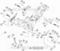 CADRE pour KTM 200 DUKE WHITE NON ABS de 2015