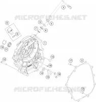 CARTER EMBRAYAGE pour KTM 200 DUKE WHITE NON ABS de 2015