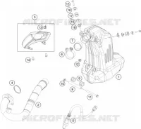 ECHAPPEMENT pour KTM 200 DUKE WHITE NON ABS de 2015