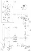 FOURCHE / T DE FOURCHE pour KTM 200 DUKE WHITE NON ABS de 2015