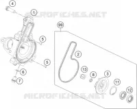POMPE A EAU pour KTM 200 DUKE WHITE NON ABS de 2015
