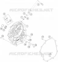 CARTER EMBRAYAGE pour KTM 200 DUKE WHITE NON ABS de 2014