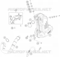 ECHAPPEMENT pour KTM 200 DUKE WHITE NON ABS de 2014