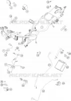 FAISCEAU ELECTRIQUE pour KTM 200 DUKE WHITE NON ABS de 2014