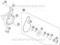 POMPE A EAU pour KTM 200 DUKE WHITE NON ABS de 2014
