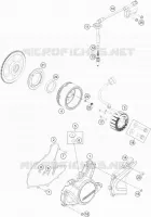 ALLUMAGE pour KTM 200 DUKE ORANGE NON ABS de 2014