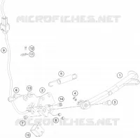 BEQUILLE LATERALE / CENTRALE pour KTM 200 DUKE ORANGE NON ABS de 2014