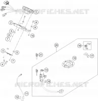CONTACTEUR A CLE pour KTM 200 DUKE ORANGE NON ABS de 2014