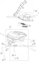 FILTRE A AIR pour KTM 200 DUKE ORANGE NON ABS de 2014