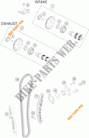 DISTRIBUTION pour KTM 200 DUKE WHITE ABS de 2013