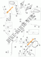 GUIDON / COMMANDES pour KTM 1190 RC8 R WHITE de 2012