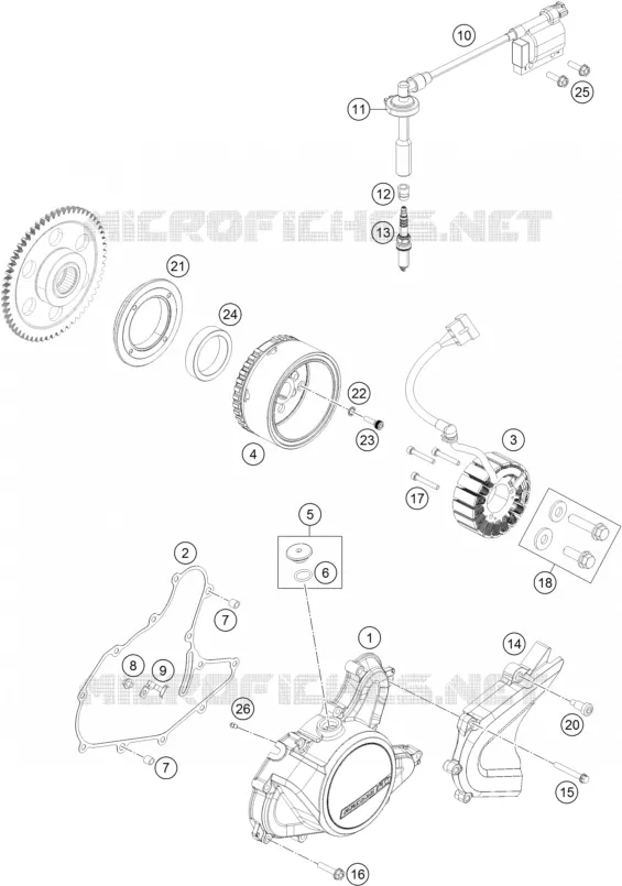 ALLUMAGE KTM MOTO 125 2016 DUKE  125 DUKE ORANGE ABS