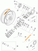 ROUE ARRIERE pour KTM 1190 RC8 R BLACK de 2012