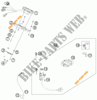 CONTACTEUR A CLE pour KTM 125 DUKE ORANGE de 2011