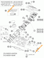 CULASSE ARRIERE pour KTM 950 SUPER ENDURO R de 2009