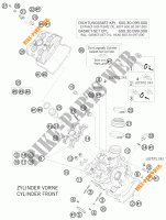 CULASSE AVANT pour KTM 950 SUPER ENDURO R de 2009