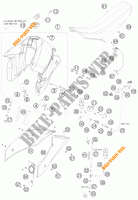 RESERVOIR / SELLE pour KTM 950 SUPER ENDURO R de 2009