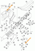 RESERVOIR / SELLE pour KTM 950 SUPER ENDURO R de 2007