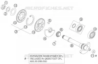 ARBRE D'EQUILIBRAGE pour KTM 950 SUPER ENDURO R de 2007