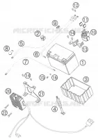 BATTERIE pour KTM 950 SUPER ENDURO R de 2007