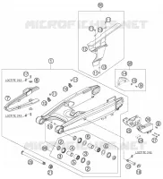BRAS OSCILLANT  pour KTM 950 SUPER ENDURO R de 2007