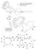 CARTER EMBRAYAGE pour KTM 950 SUPER ENDURO R de 2007