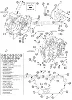 CARTER MOTEUR pour KTM 950 SUPER ENDURO R de 2007