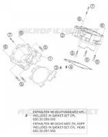CYLINDRE pour KTM 950 SUPER ENDURO R de 2007