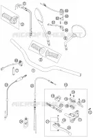 GUIDON / COMMANDES pour KTM 950 SUPER ENDURO R de 2007