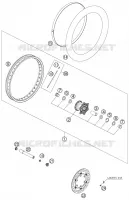 ROUE AVANT pour KTM 950 SUPER ENDURO R de 2007