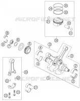 VILEBREQUIN / PISTON pour KTM 950 SUPER ENDURO R de 2007