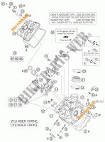 CULASSE AVANT pour KTM 950 SUPER ENDURO R de 2007