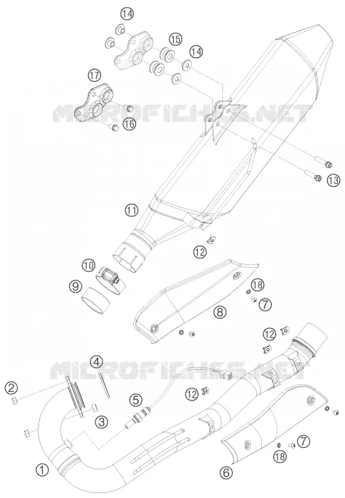 ECHAPPEMENT KTM MOTO 690 2008 ENDURO  690 ENDURO