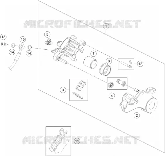ETRIER DE FREIN AR KTM MOTO 690 2018 ENDURO  690 ENDURO R
