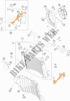 CIRCUIT DE REFROIDISSEMENT pour KTM 690 ENDURO R ABS de 2016