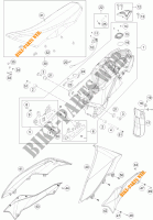 RESERVOIR / SELLE pour KTM 690 ENDURO R ABS de 2016