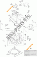 CULASSE pour KTM 690 ENDURO R ABS de 2015