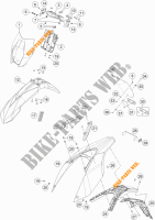 PLASTIQUES pour KTM 690 ENDURO R ABS de 2015